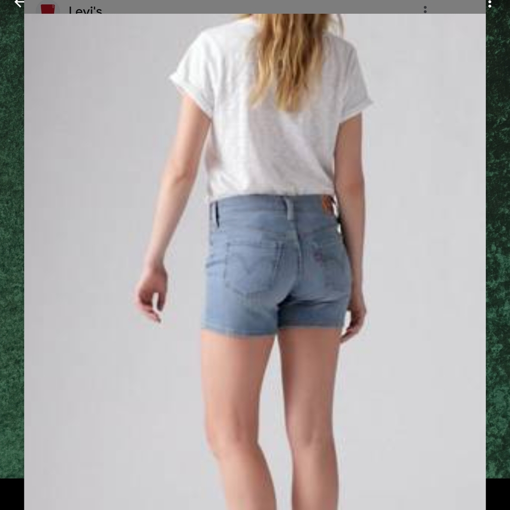 Levi's Light Blue Jean Shorts